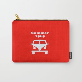 Summer 1969 - red Carry-All Pouch | Digital, Graphic Design, Typography 