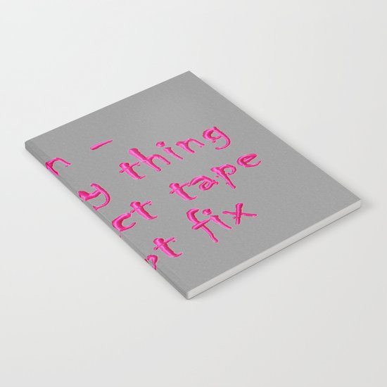 Men - the only thing duct tape cannot fix Notebook