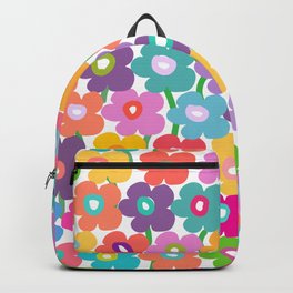 Hippy Dippy Happy Flowrs Backpack