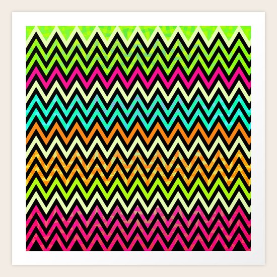 Chevron Mix #6 Art Print