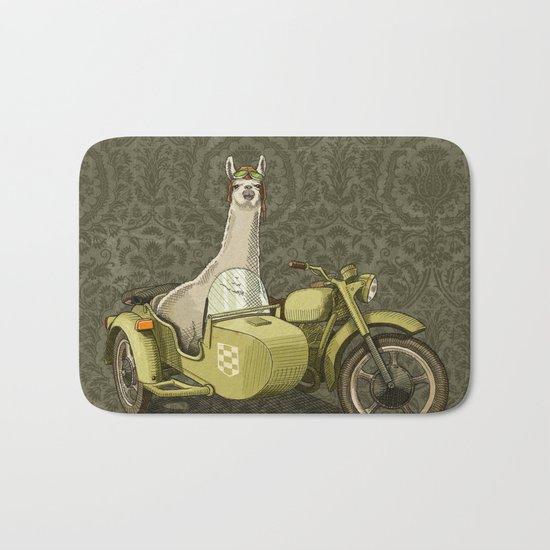 Sidecar Llama Bath Mat