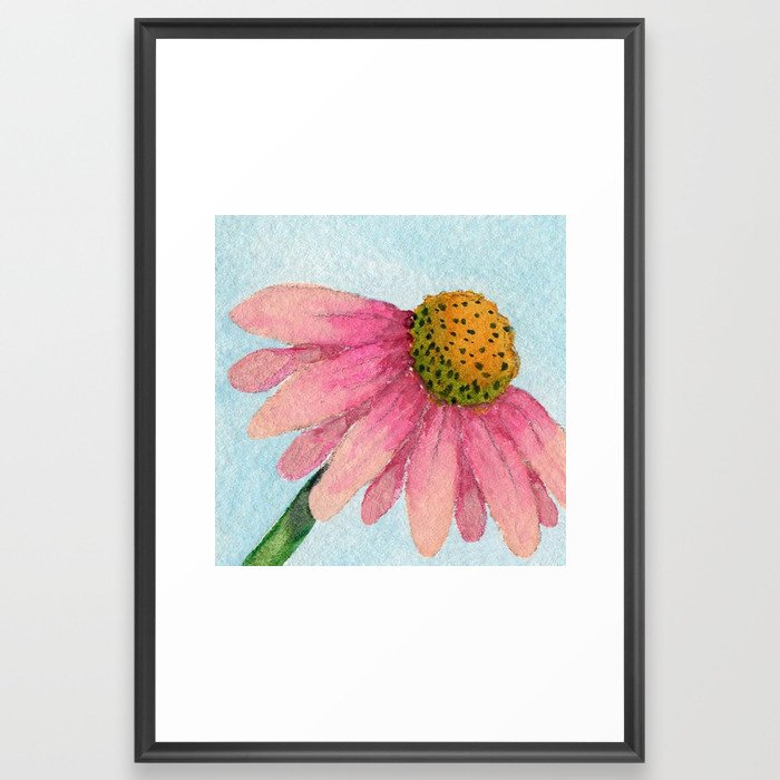 Pink Coneflower Framed Art Print