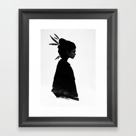 Never Never Framed Art Print