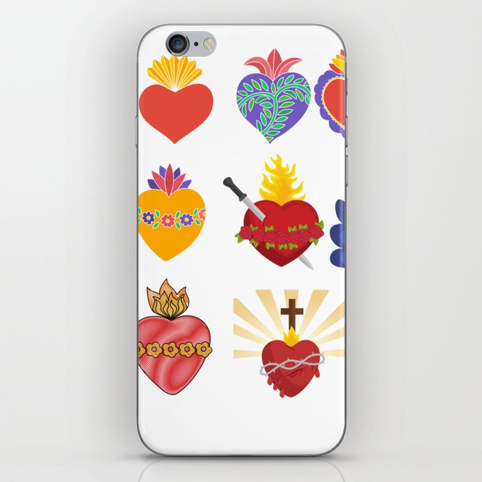 sacred hearts iPhone Skin