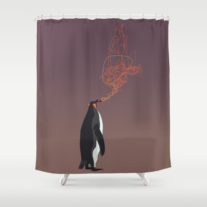 Philosopher Shower Curtain