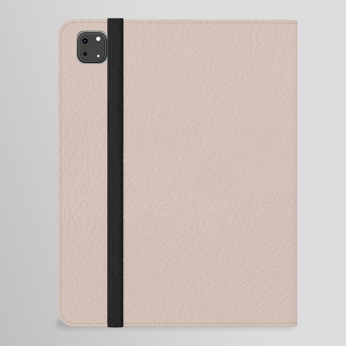 Pastel Taupe Pink Solid Color Pairs PPG Wild Rice PPG1072-3 - All One Single Shade Hue Colour iPad Folio Case
