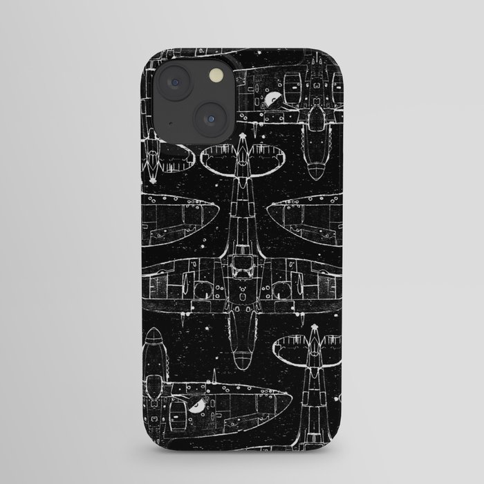 Spitfire Mk. XIV (Dark) iPhone Case