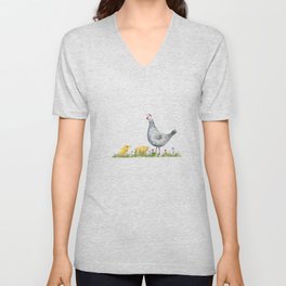 Fun on the Farm: Rooster V Neck T Shirt