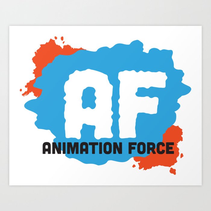 Animation Force Logo Art Print By Cabandcpl Society6