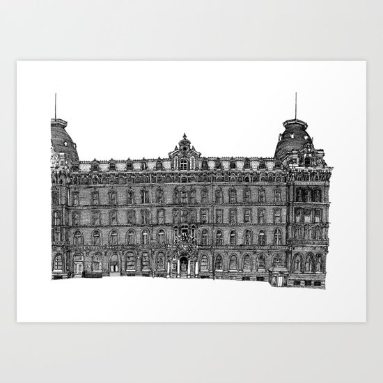Butlin's Grand Hotel, Scarborough, UK Art Print