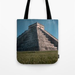 Mexico Photography - Ancient Building Under The Blue Sky Tote Bag