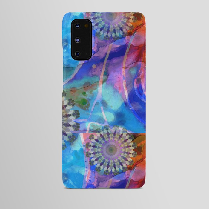 Colorful Blue And Red Art - Amused Android Case