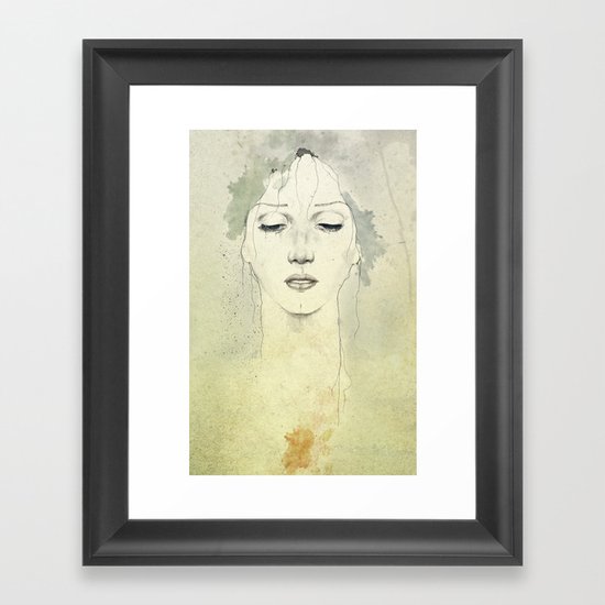 Raining Framed Art Print