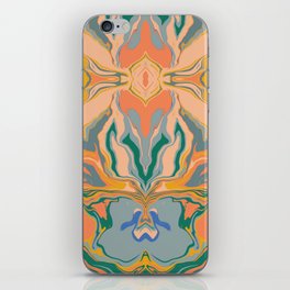 Symmetrical liquify abstract swirl 03 iPhone Skin