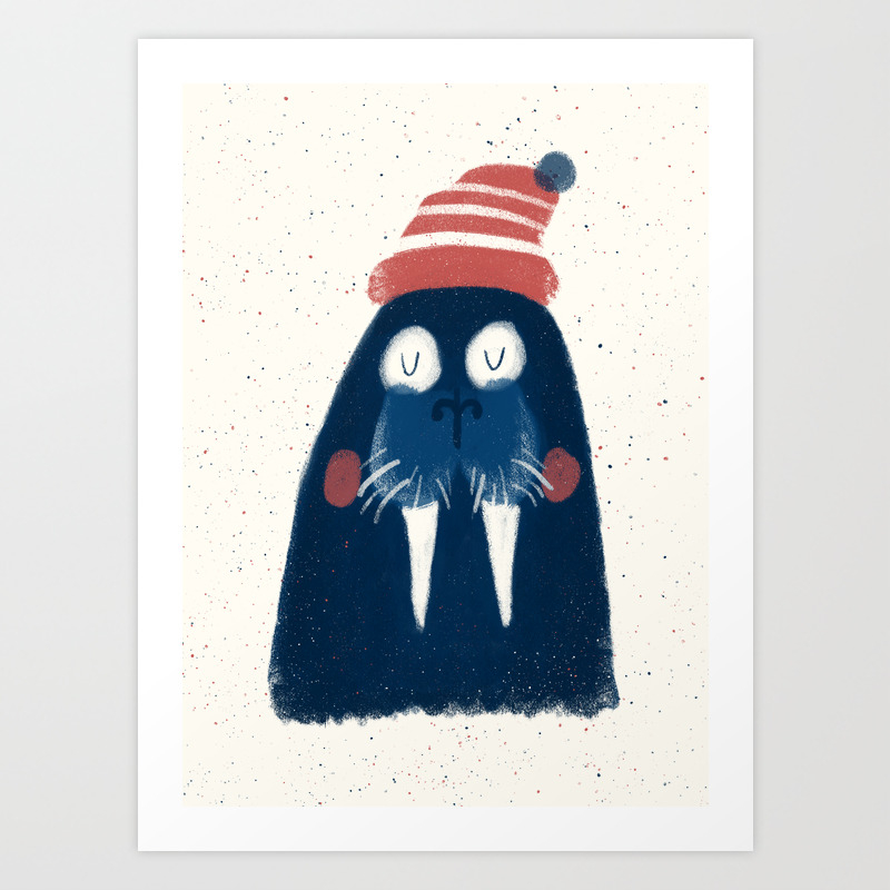 Wally The Walrus Art Print By Zachterrell Society6
