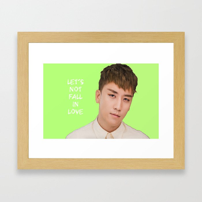 Bigbang MADE Let's Not Fall In Love Seungri Framed Art Print