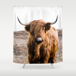 Highland Cow on Islay Shower Curtain