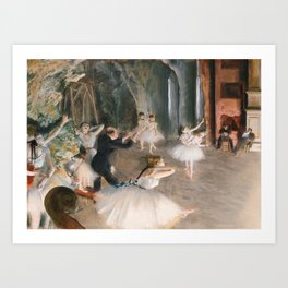 The Rehearsal Onstage Art Print