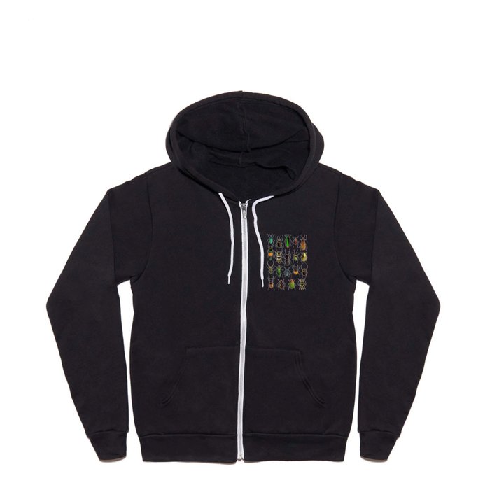 Beetles Collage Full Zip Hoodie