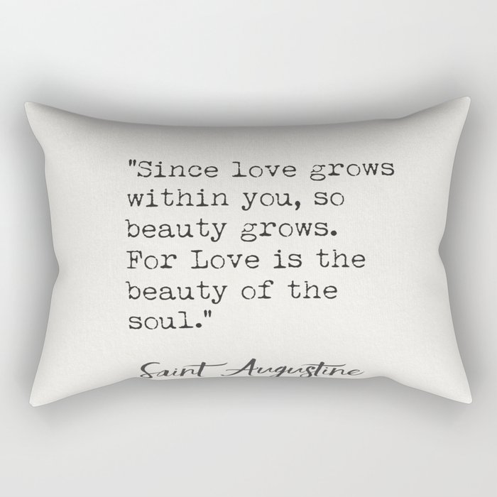 Saint Augustine quote b Rectangular Pillow