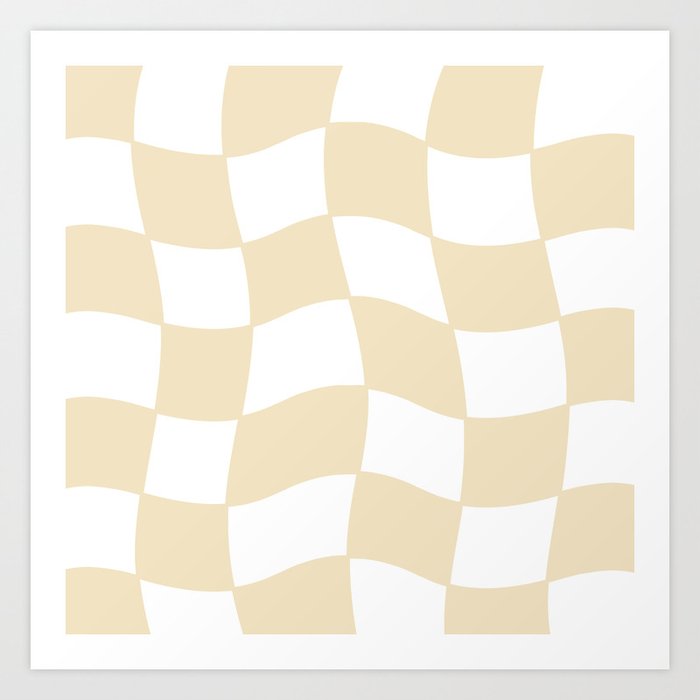 Checker 3 Art Print