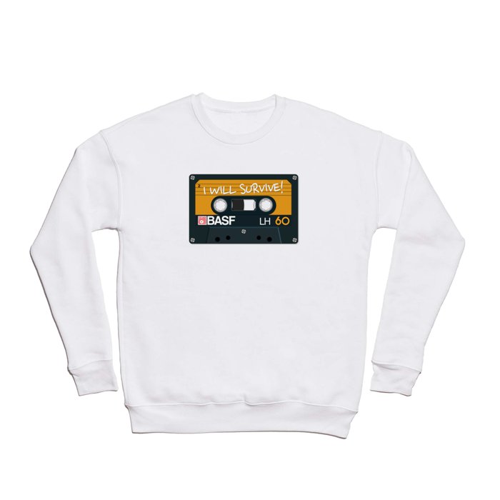 Vintage Audio Tape - BASF - I Will Survive! Crewneck Sweatshirt