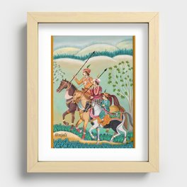 King and his successors riding a horse Recessed Framed Print