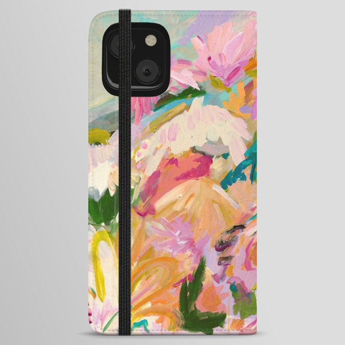 Falling Flowers iPhone Wallet Case