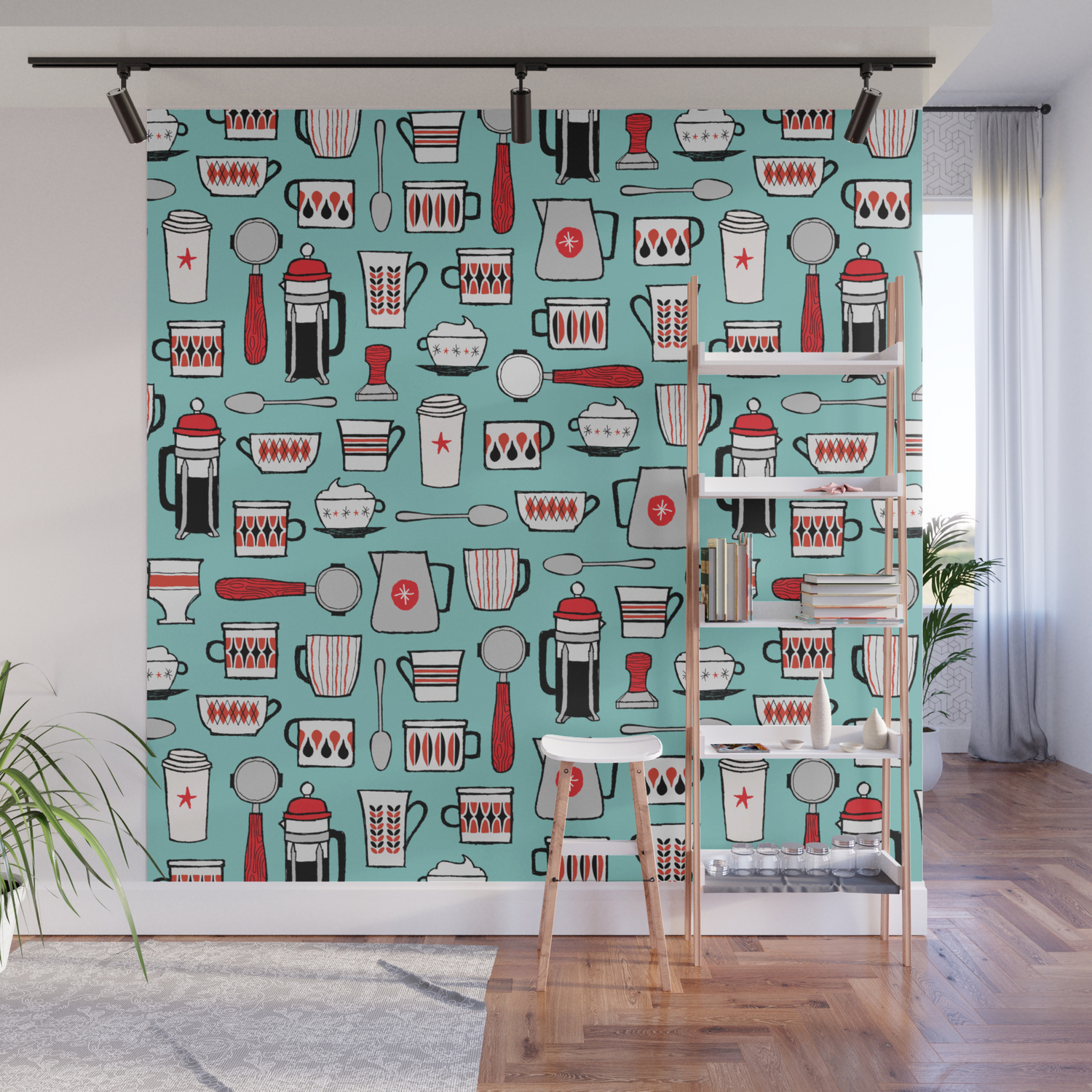 Coffee Shop Wall Mural By Kaylovescandy Society6