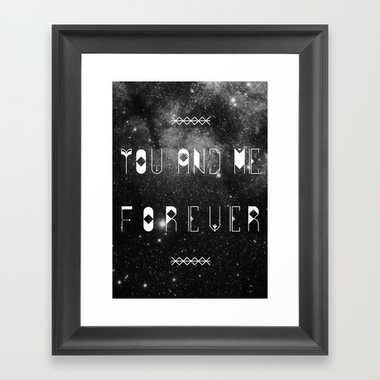You and Me Forever Framed Art Print