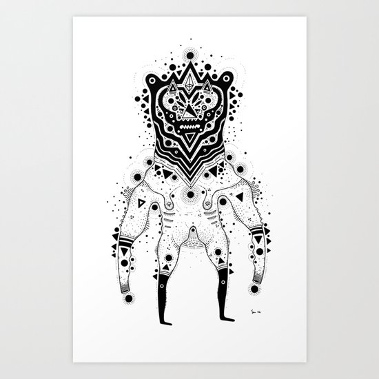 Space Bear Art Print