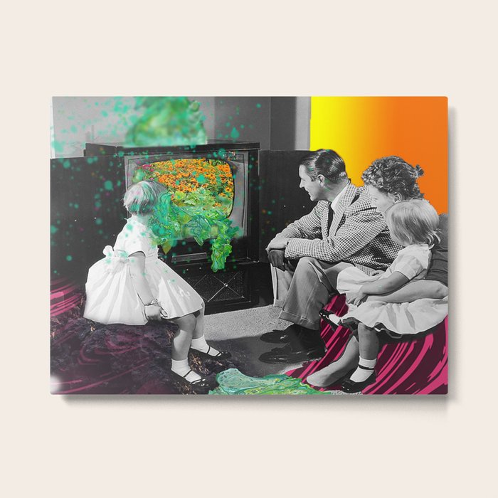 Sunday Morning Cartoons Metal Print
