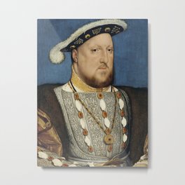  King Henry VIII Holbein Portrait Metal Print
