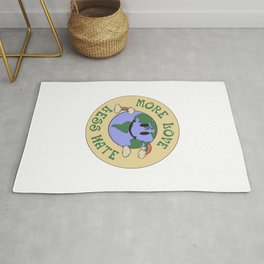 More Love Less Hate Rug