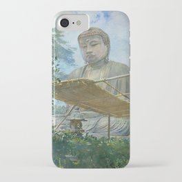 The Great Statue of Amida Buddha at Kamakura, Known as the Daibutsu, from the Priest's Garden iPhone Case