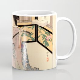Geisha Tuning a Shamisen (Tsukioka Kogyo) Mug