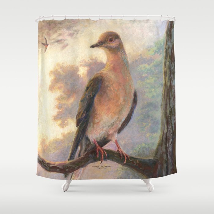 Passenger Pigeon - Martha Finds Her Flock  Shower Curtain