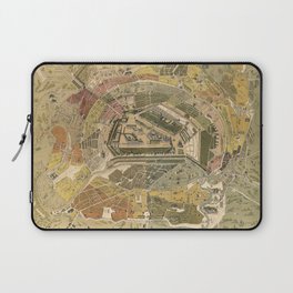 Map of Moscow Vintage Pictorial Map Laptop Sleeve
