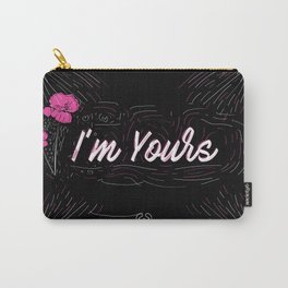 I'm yours Carry-All Pouch | Black and White, Desig, Graphicdesign, 14, Valentinday, Wooka, Digital, February, Diadesanvalentin, Love 