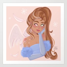 Angel girl Art Print