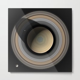 Saturn Planet Ultra Realistic 2 Metal Print