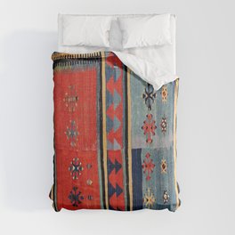 Sivas  Antique Cappadocian Turkish Kilim Print Duvet Cover