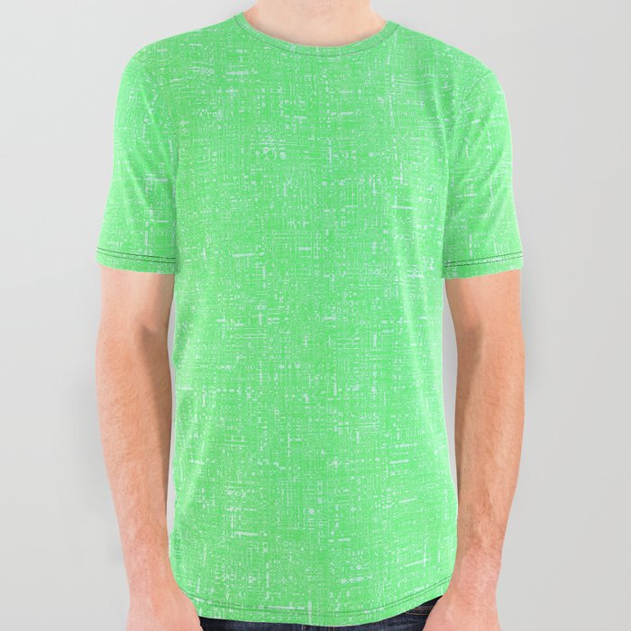 neon celadon green architectural glass texture look All Over Graphic Tee