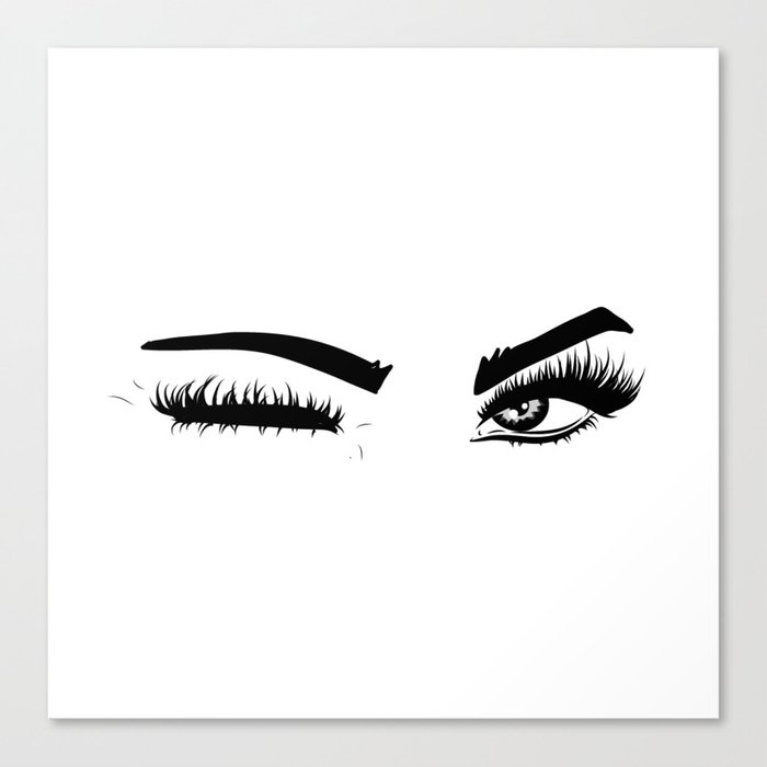 Wink Eyes Canvas Print