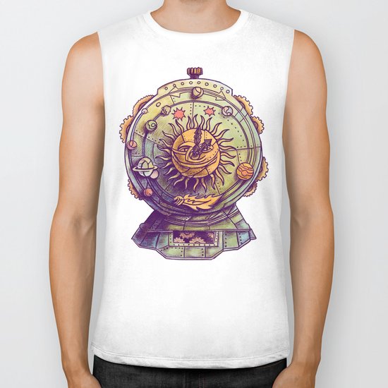 Cosmic Clock Biker Tank