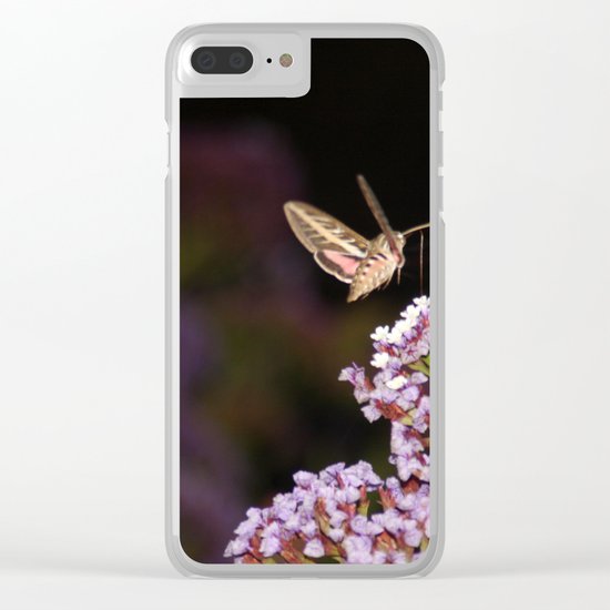 Hummingbird Hawk Moth Clear iPhone Case