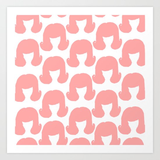 Pink Bouffants Art Print