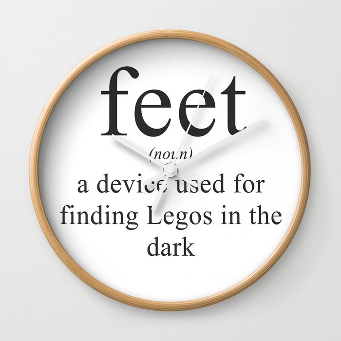 WHAT ARE FEET? - DEFINITION Wall Clock