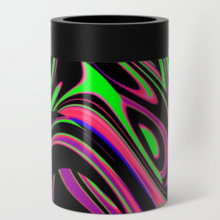 Pink and Green Blackout Drip Can Cooler