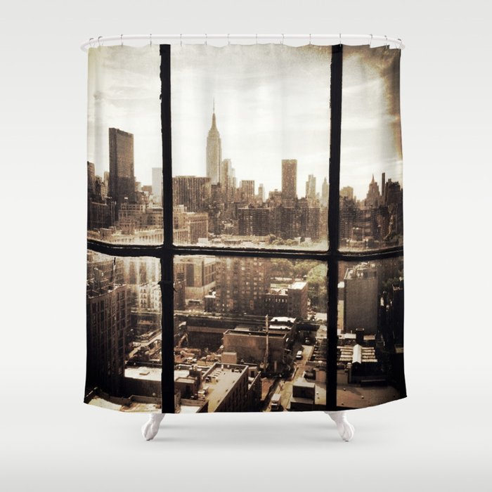 i love NY vintage Shower Curtain
